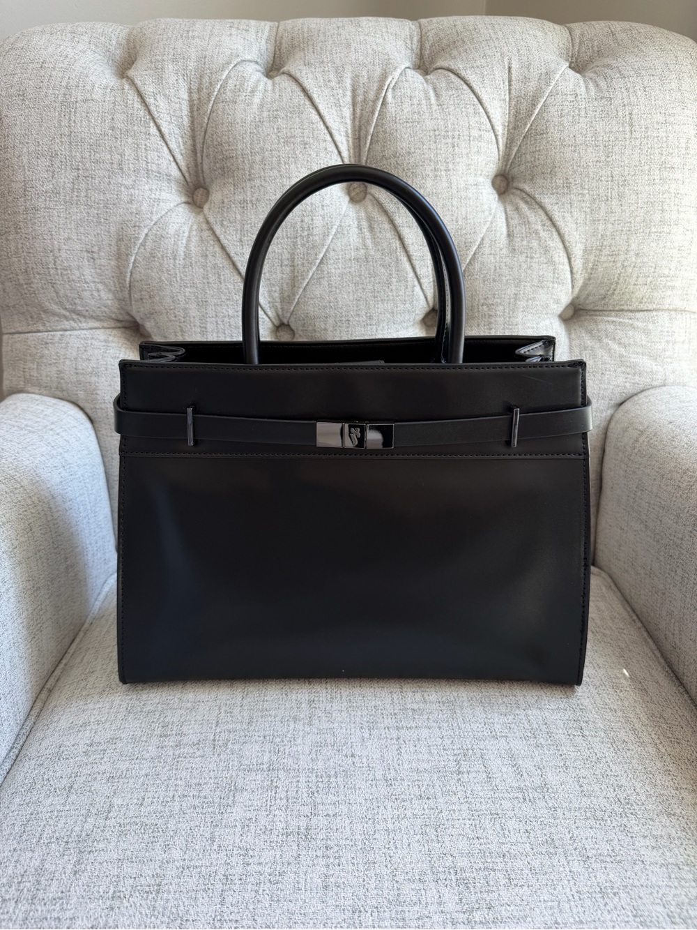 Black handbag
